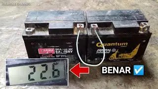 Cara jumper AKI yang benar,biar tegangannya benar-benar menyatu//sangat bermanfaat saat AKI low