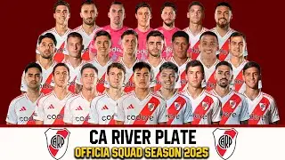 CA River Plate Official Squad Season 2025 | Torneo Apertura Season 2025 | gtbkaphansports