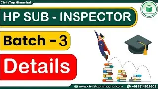 HP Police Sub-Inspector Exam | Syllabus | Pattern | Strategy | CivilsTap Himachal