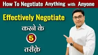 How To NEGOTIATE ANYTHING with ANYONE in Hindi