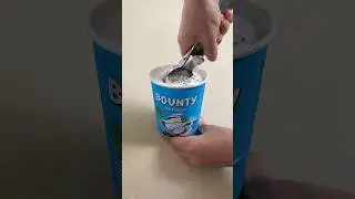 Unpacking Bounty ice cream😍 #icecream #chocolate #asmr #youtube #shorts #asmrsounds