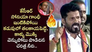 Revanth Reddy SENSATIONAL Comments on KCR at Gajwel Public Meeting  | Congress | Cinema Garage