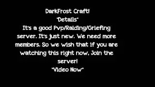 [DarkFrost] Minecraft Cracked PvP/Griefing/Raiding