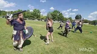 Capture the Flag/Cone, Belegarth Saturday LARP battle, Greenville SC