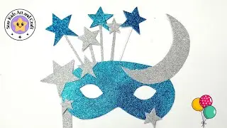 How To Make Party Face Mask🎉🎊🥳/ Easy/ Tutorial/ @starkidsartcraft8261 