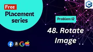 Rotate Image | Blind 75 Solved Sheet | Code Explanation in hindi