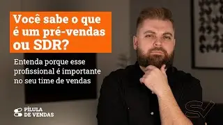 Você sabe o que é um SDR? Entenda a importância de um PRÉ-VENDAS no seu processo comercial!