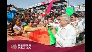 Avanzamos en Playa del Carmen con #ProgramasBienestar y presentamos el desarrollo del #TrenMaya