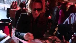 Yoshiki Hayashi greets fan at the Miss Golden Globe 2013 ...