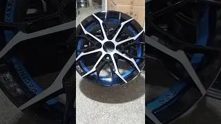Blue 🔵 Spider 🕷️ Alloy wheels cheapest price 14 size Forged Vitz and Cultus fitting #konigwheels