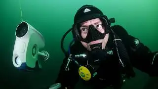 Face to face with an underwater drone - Blueye Pioneer