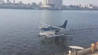 Seaplane at Sabarmati Riverfront....