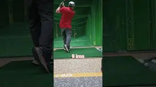Is this how a golf 9 iron ball flight should look