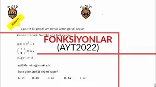 FONKSİYONLAR(AYT2022)