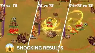 Why use T5 in open field ?battle testing T4 vs T5 and Mix unit testing which is Better -ROK TIPS