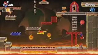 Mario vs Donkey Kong | W3-6+ | Fire Mountain Plus (World 3 - Level 6+) 🗝️ All Presents / Gifts 🎁