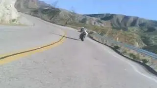 TRIUMPH STREET TRIPLE on board Big Tujunga Canyon Road