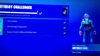 Fortnite birthday cake back bling and how to get it
