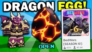*NEW* DRAGON EGG!! (update item) | Roblox Bedwars Season 6