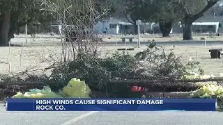 Strong winds in Rock Co. cause tornado-like damage
