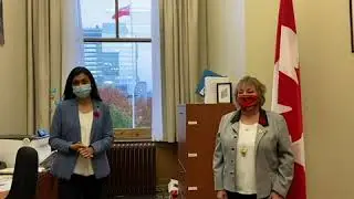 Veterans Week 2020- MPP Doly Begum and MPP Jennie Stevens