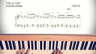 TWICE(트와이스) 'YES or YES' Easy Piano Sheet Music 조금 쉬운 피아노 악보 버전