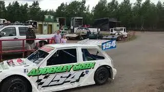 2 Litre hotrods entering track for final part 1 Hednesford Hills Raceway 22/05