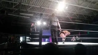 Ace Romero catches Mike Graca in midair and nails the Saco Slam for the win. XWA.