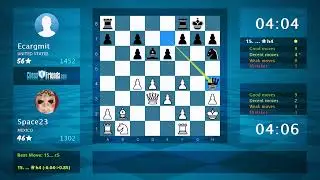 Chess Game Analysis: Space23 - Ecargmit, 1-0 (By ChessFriends.com)