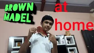How to make brown medal at home🥉🥉/ब्राउन माडेल ऐट होम