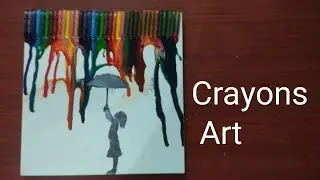 D.I.Y. MELTED CRAYON PICTURE  | CRAYONS ART | AKLAVYA CREATION