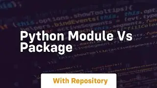 python module vs package