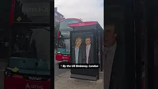 Activists put up billboards before President Trump's UK visit #gaza #palestine #shorts
