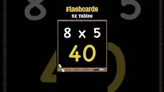Master 5 Times Tables Fast with Flashcards! #Shorts #TimesTables #Flashcards #5TimesTables #Maths