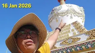 Starting the Whitewashing of Our Family Stupa | Peace & Blessings🙏🙏