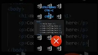 VS Code shortcut for copying and pasting content. 