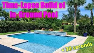 In-Ground Swimming Pool Construction - Time Lapse - 30 seconds