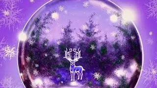 Drawing Crystal Ball In Winter Frost ❄ #crystalball #winter #winterspecial