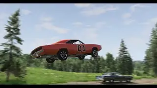 Dukes of hazzard beamng (General lee jump montage)