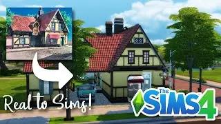 REAL TO SIMS Kiki's Delivery Service Bakery Speed Build (BASE GAME) | The Sims 4