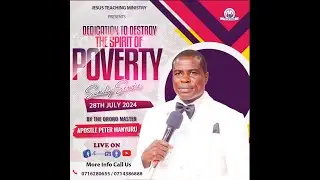 DEDICATION TO DESTROY THE SPIRIT OF POVERTY(PROPHETIC DELIVERANCE) SUNDAY SERVICE .