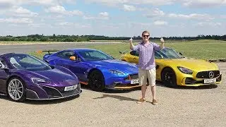 DRAG RACE: McLaren 675LT vs AMG GT R vs Aston Martin GT8