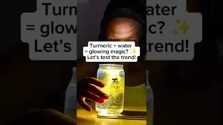 The Viral Turmeric Water Glow Test! #shorts #viral #trending