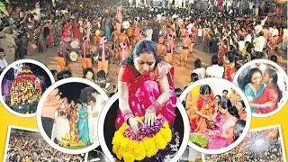 MP Kavitha Sing Special Song For Bathukamma | Hyderabad | HMTV
