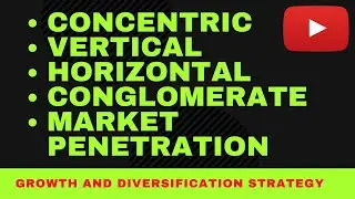 Types of Diversification Strategy | Growth Strategy | Intensification Strategy