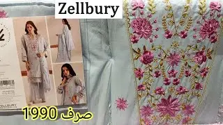 Zellbury new unstitch collection 2025||zellbury cotton collection only 1990