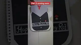 Scrapbook Cover Page for Boy 🎂 | Blazer Theme DIY ✂️ | Part 2 #shorts #happyscraft