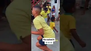 His pigeon dance is too good 😂
