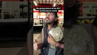 Me giving advice at the NXT performance center #wwe