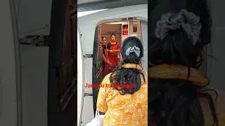 jammu to Srinagar flight ✈️ airhostess said something pl comment #spicejet #fouji #travel #jammu